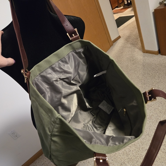 LouLu Green and Brown Shoulder Bag *NEW* - Picture 3 of 6